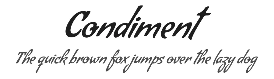 Condiment by Sudtipos — Script Handwritten Font