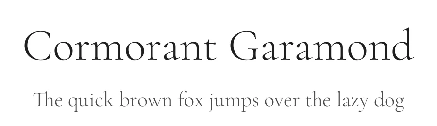 Cormorant Garamond by Christian Thalmann — Serif Font
