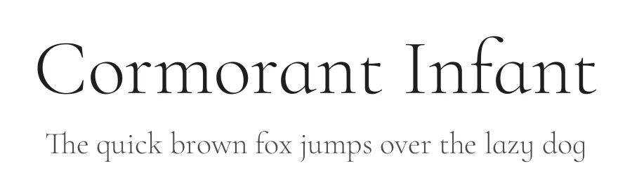 Cormorant Infant by Christian Thalmann — Serif Font