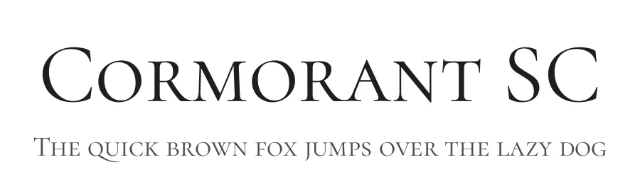 Cormorant SC by Christian Thalmann — Serif Font