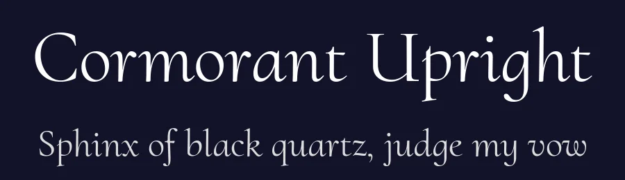 Cormorant Upright by Christian Thalmann — Serif Font — thumbnail 2