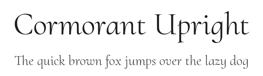 Cormorant Upright by Christian Thalmann — Serif Font