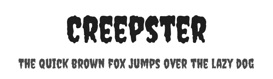 Creepster by Sideshow — Display Font