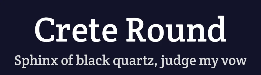 Crete Round by TypeTogether — Serif Font — thumbnail 2