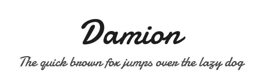 Damion by Vernon Adams — Script Handwritten Font
