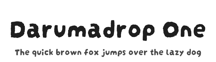 Darumadrop One by Maniackers Design — Display Font