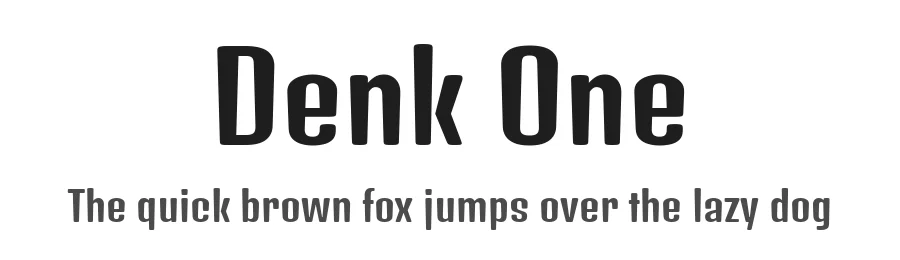 Denk One by Sorkin Type — Sans Serif Font
