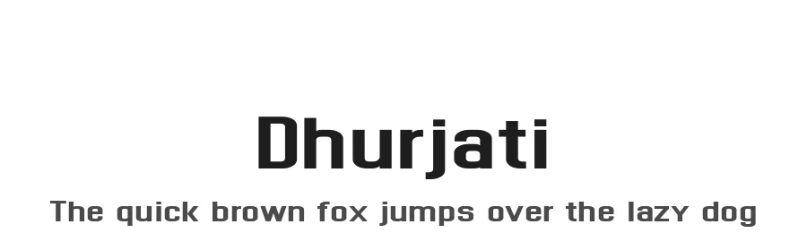 Dhurjati by Purushoth Kumar Guttula — Sans Serif Font