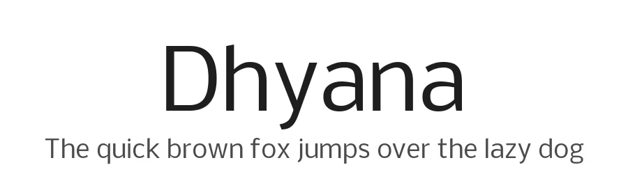 Dhyana by Vernon Adams — Sans Serif Font