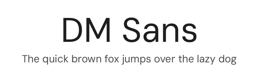 DM Sans by Colophon Foundry — Sans Serif Font