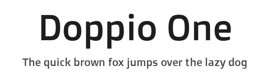 Doppio One by Szymon Celej — Sans Serif Font