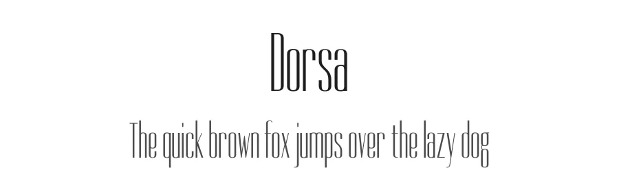 Dorsa by Santiago Orozco — Sans Serif Font