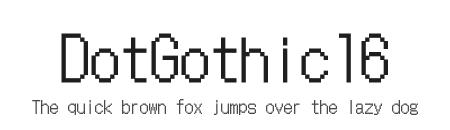 DotGothic16 by Fontworks Inc. — Sans Serif Font