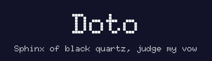 Doto by Óliver Lalan — Sans Serif Font — thumbnail 2