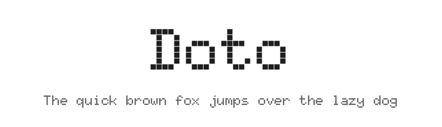 Doto by Óliver Lalan — Sans Serif Font