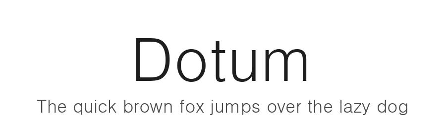Dotum by HanYang I&C Co. — Sans Serif Font