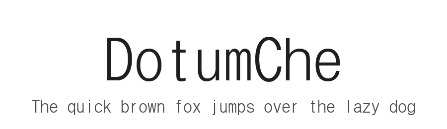 DotumChe by HanYang I&C Co. — Sans Serif Font