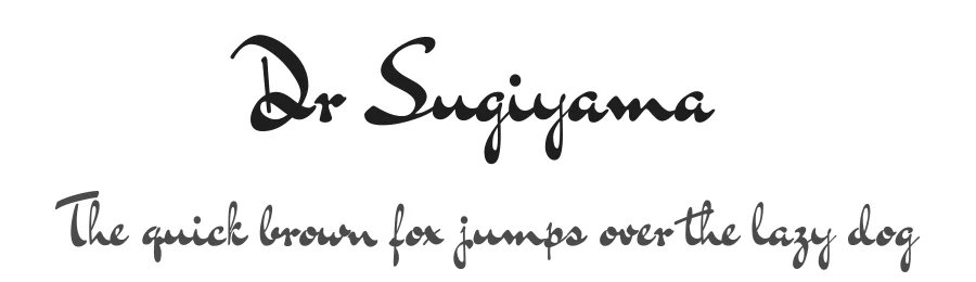 Dr Sugiyama by Sudtipos — Script Handwritten Font