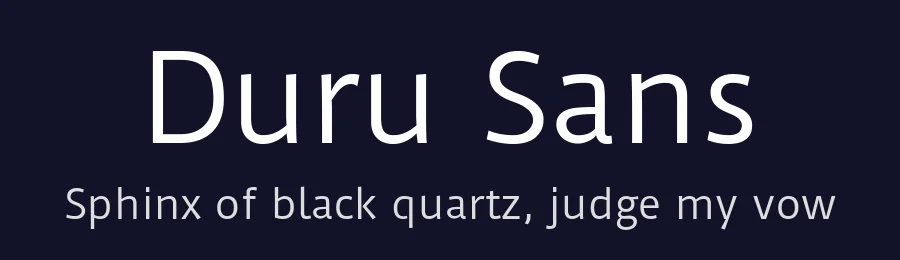 Duru Sans by Onur Yazıcıgil — Sans Serif Font — thumbnail 2