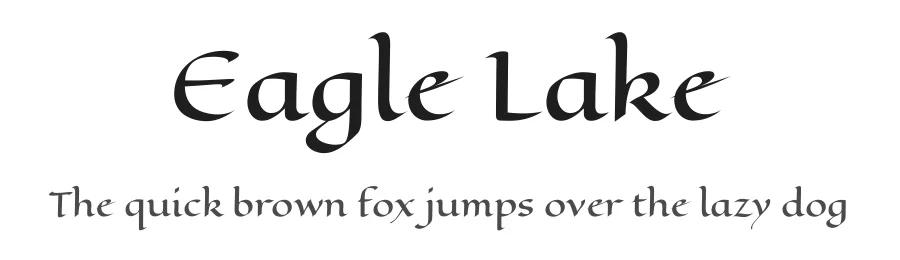 Eagle Lake by Astigmatic — Script Handwritten Font