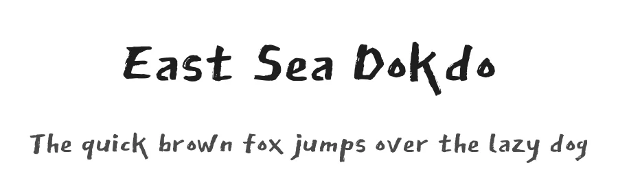 East Sea Dokdo by YoonDesign Inc — Script Handwritten Font