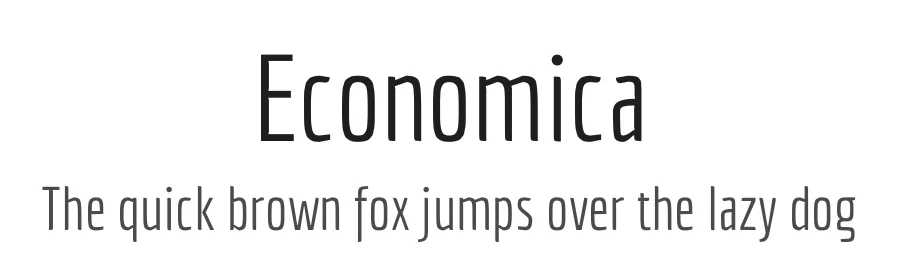 Economica by Vicente Lamónaca — Sans Serif Font