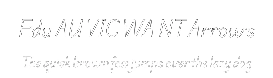 Edu AU VIC WA NT Arrows by Tina Anderson, Corey Anderson — Script Handwritten Font