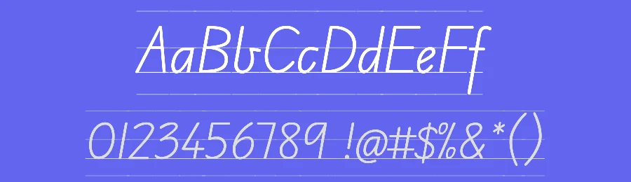 Edu AU VIC WA NT Guides by Tina Anderson, Corey Anderson — Script Handwritten Font — thumbnail 3