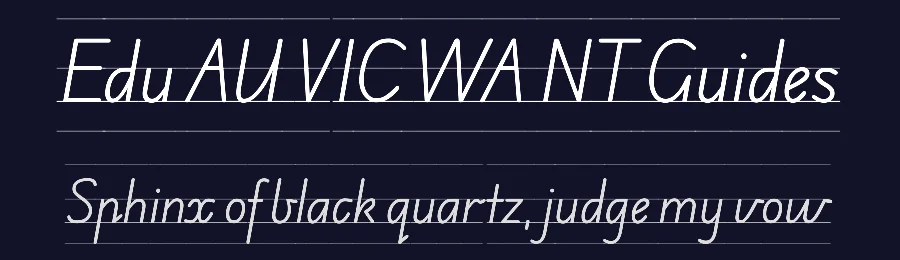 Edu AU VIC WA NT Guides by Tina Anderson, Corey Anderson — Script Handwritten Font — thumbnail 2