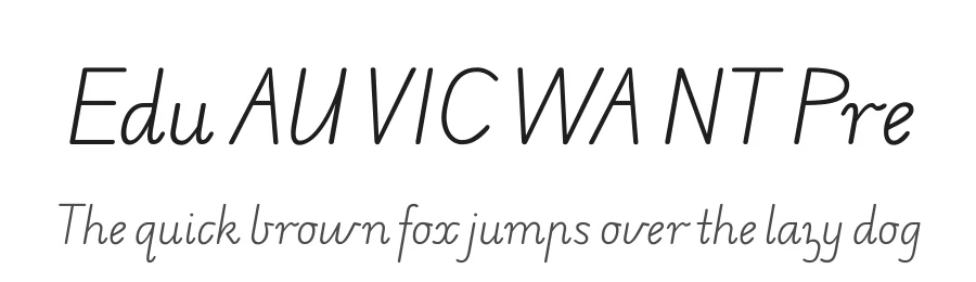 Edu AU VIC WA NT Pre by Tina Anderson, Corey Anderson — Script Handwritten Font