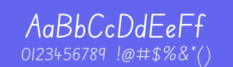 Edu SA Beginner by Tina Anderson, Corey Anderson — Script Handwritten Font — thumbnail 3