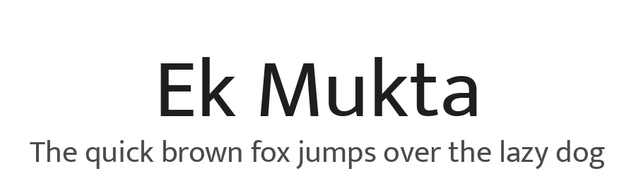 Ek Mukta by Ek Type — Sans Serif Font