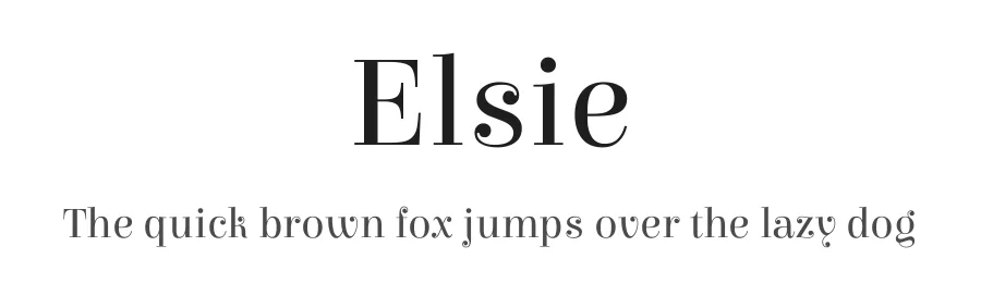 Elsie by Alejandro Inler β Display Font