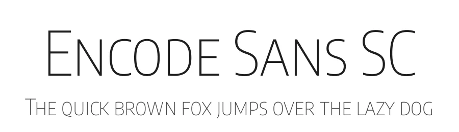 Encode Sans SC by Impallari Type, Andres Torresi, Jacques Le Bailly — Sans Serif Font