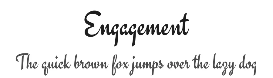 Engagement by Astigmatic — Script Handwritten Font