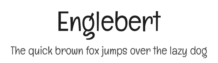Englebert by Astigmatic — Sans Serif Font