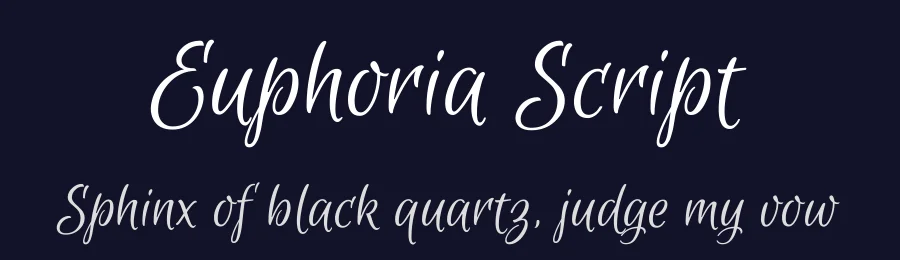 Euphoria Script by Sabrina Mariela Lopez — Script Handwritten Font — thumbnail 2