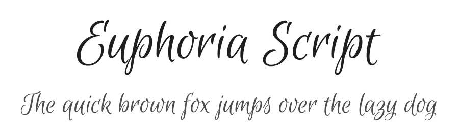 Euphoria Script by Sabrina Mariela Lopez — Script Handwritten Font