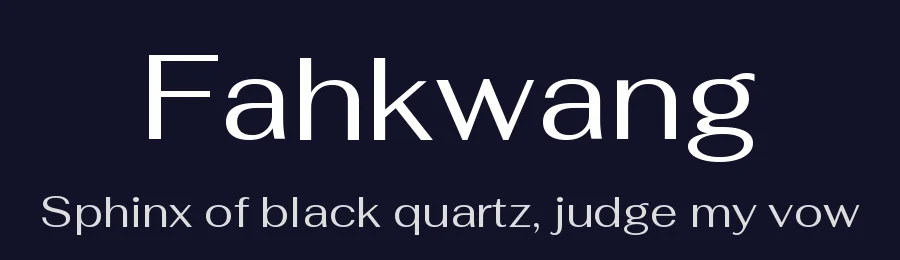 Fahkwang by Cadson Demak — Sans Serif Font — thumbnail 2