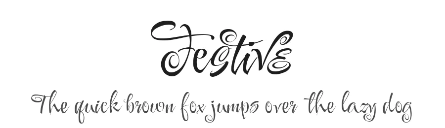 Festive by Robert Leuschke — Script Handwritten Font