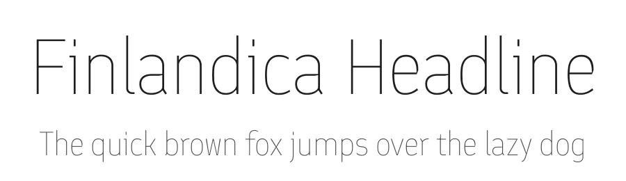 Finlandica Headline by Helsinki Type Studio, Niklas Ekholm, Juho Hiilivirta, Jaakko Suomalainen — Sans Serif Font
