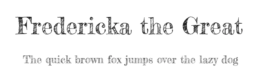Fredericka the Great by Tart Workshop — Display Font
