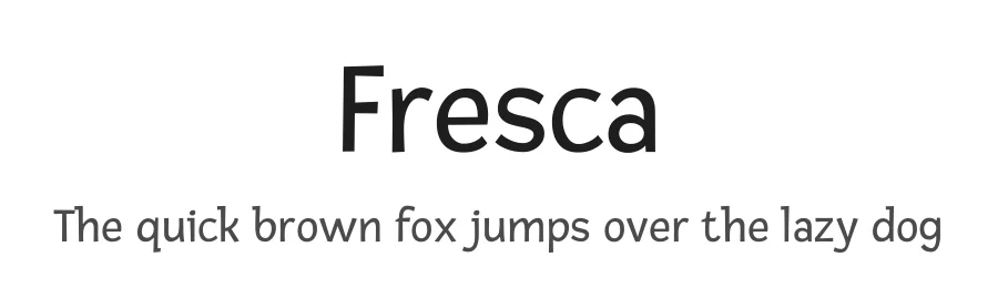 Fresca by Fontstage — Sans Serif Font
