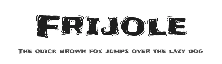 Frijole by Sideshow — Display Font