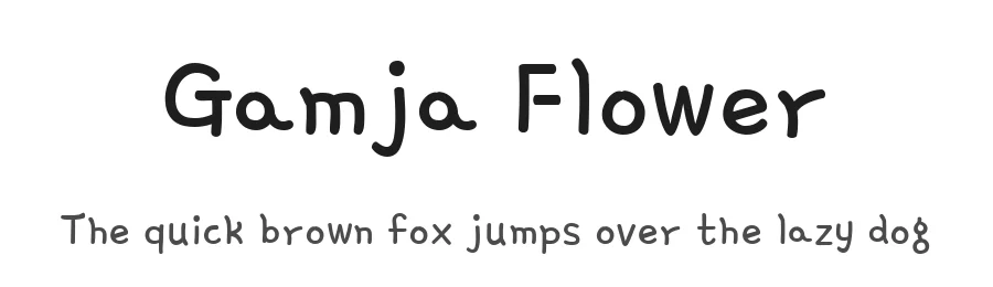 Gamja Flower by YoonDesign Inc — Script Handwritten Font