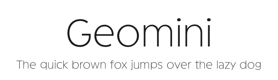 Geomini by FontBob — Sans Serif Font