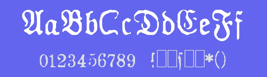 GF Gesetz by GF Fonts — Blackletter Font — thumbnail 3