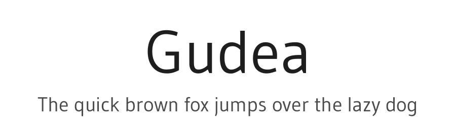 Gudea by Agustina Mingote — Sans Serif Font
