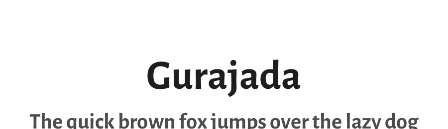 Gurajada by Purushoth Kumar Guttula — Sans Serif Font