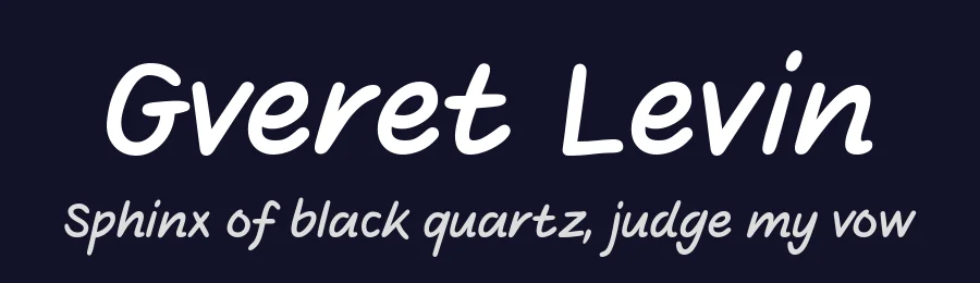 Gveret Levin by AlefAlefAlef — Script Handwritten Font — thumbnail 2